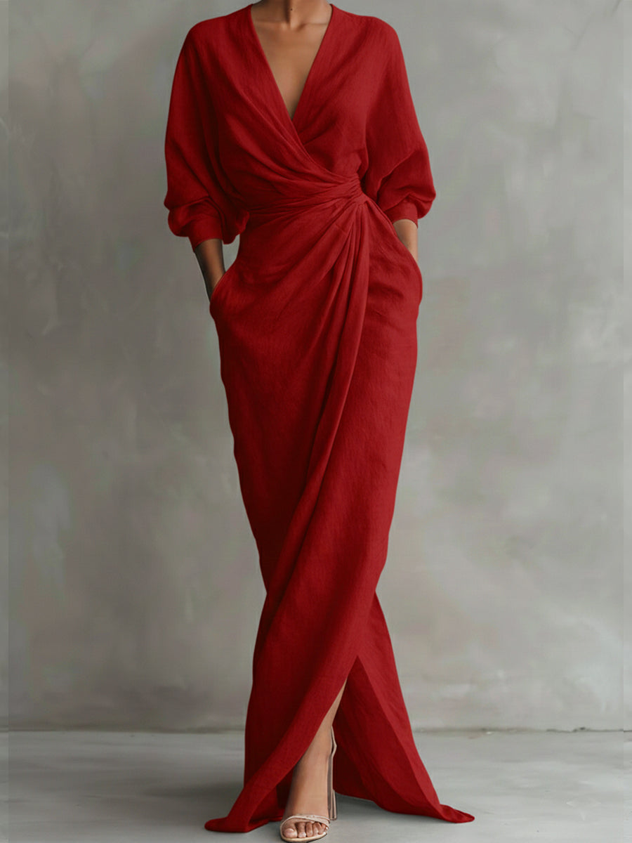LUCÍA – VESTIDO CRUZADO FLUIDO - Van Moreau Utrecht