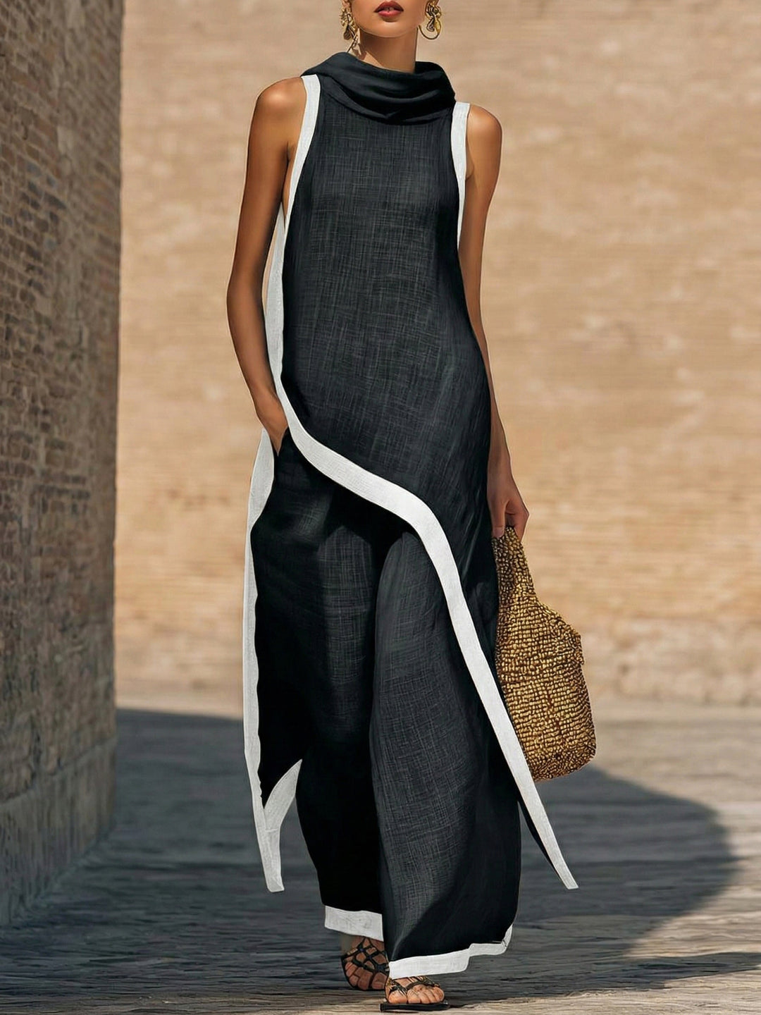 Alma™|Conjunto Elegante en Lino y Algodón - Van Moreau Utrecht