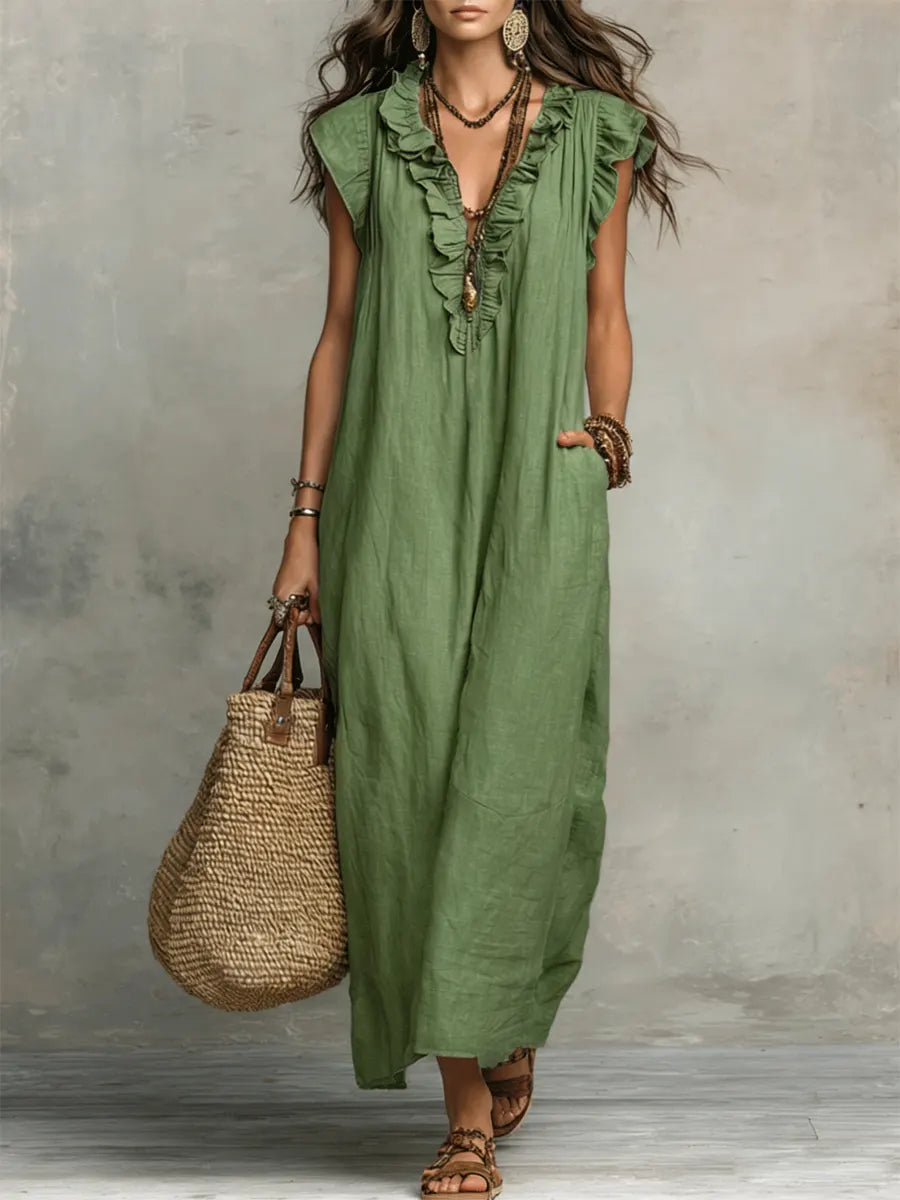 MARA – VESTIDO FLUIDO RELAJADO - Van Moreau Utrecht