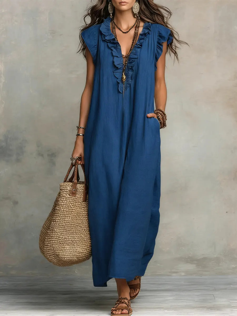 MARA – VESTIDO FLUIDO RELAJADO - Van Moreau Utrecht