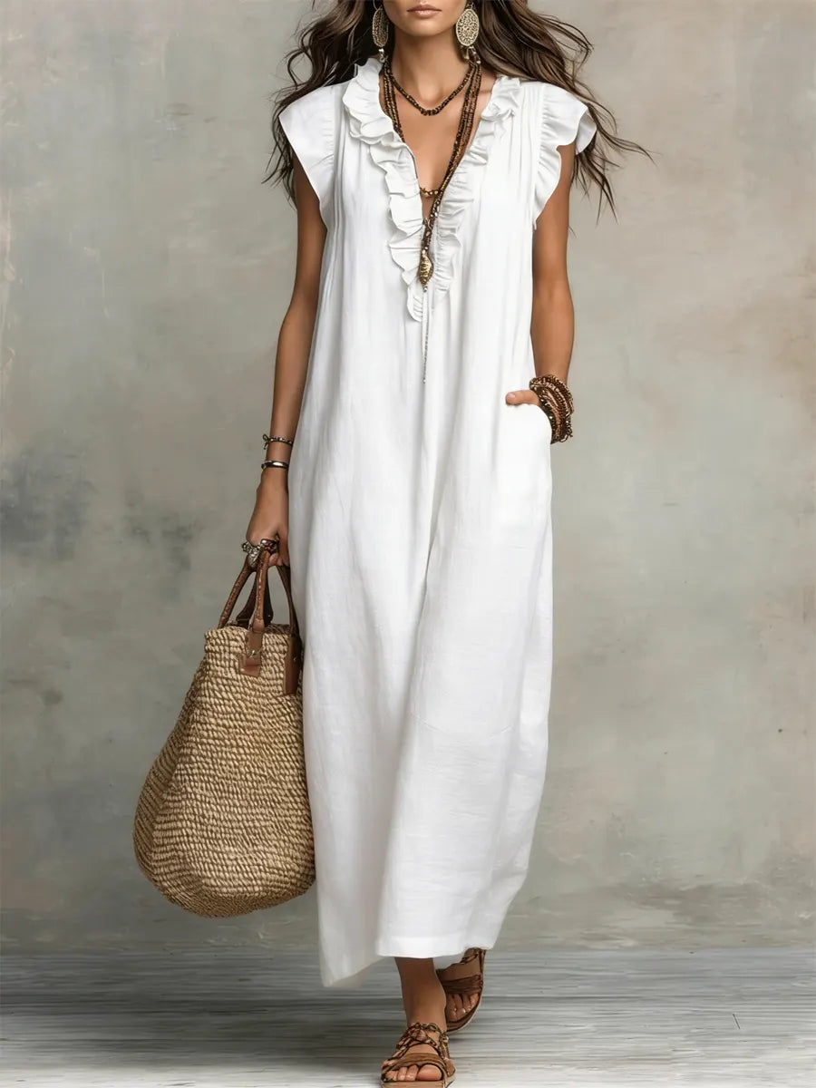 MARA – VESTIDO FLUIDO RELAJADO - Van Moreau Utrecht