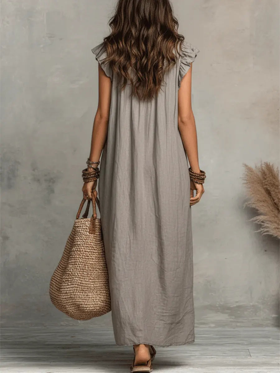 MARA – VESTIDO FLUIDO RELAJADO - Van Moreau Utrecht