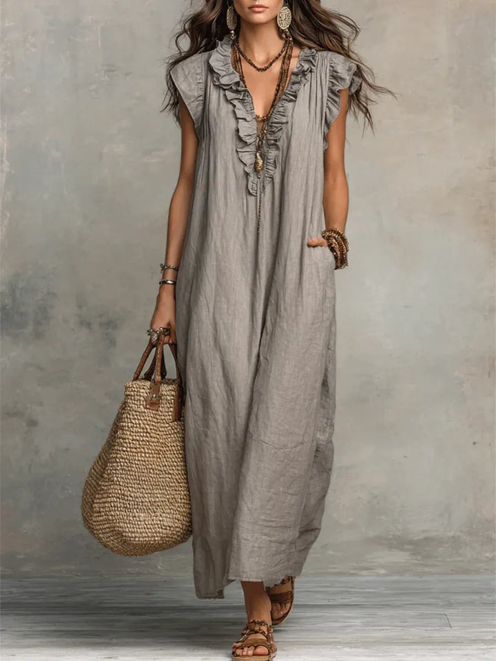 MARA – VESTIDO FLUIDO RELAJADO - Van Moreau Utrecht