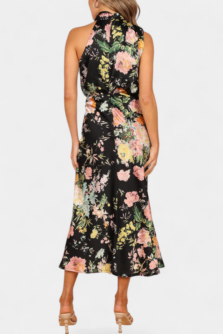 Lisa | Maxi Floral Halter - Van Moreau Utrecht