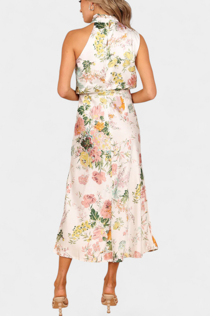 Lisa | Maxi Floral Halter - Van Moreau Utrecht