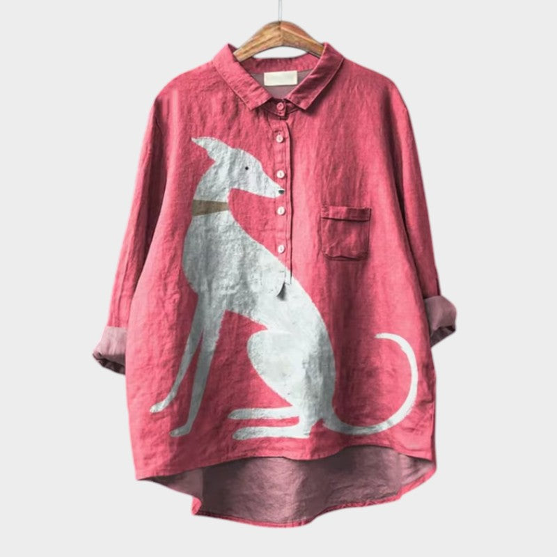 Amélie | Elegante Camisa de Verano en Lino - Van Moreau Utrecht