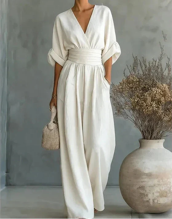 Isabella | Jumpsuit elegante fluido - Van Moreau Utrecht