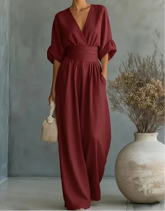 Isabella | Jumpsuit elegante fluido - Van Moreau Utrecht