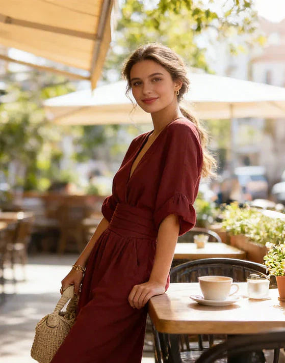 Isabella | Jumpsuit elegante fluido - Van Moreau Utrecht